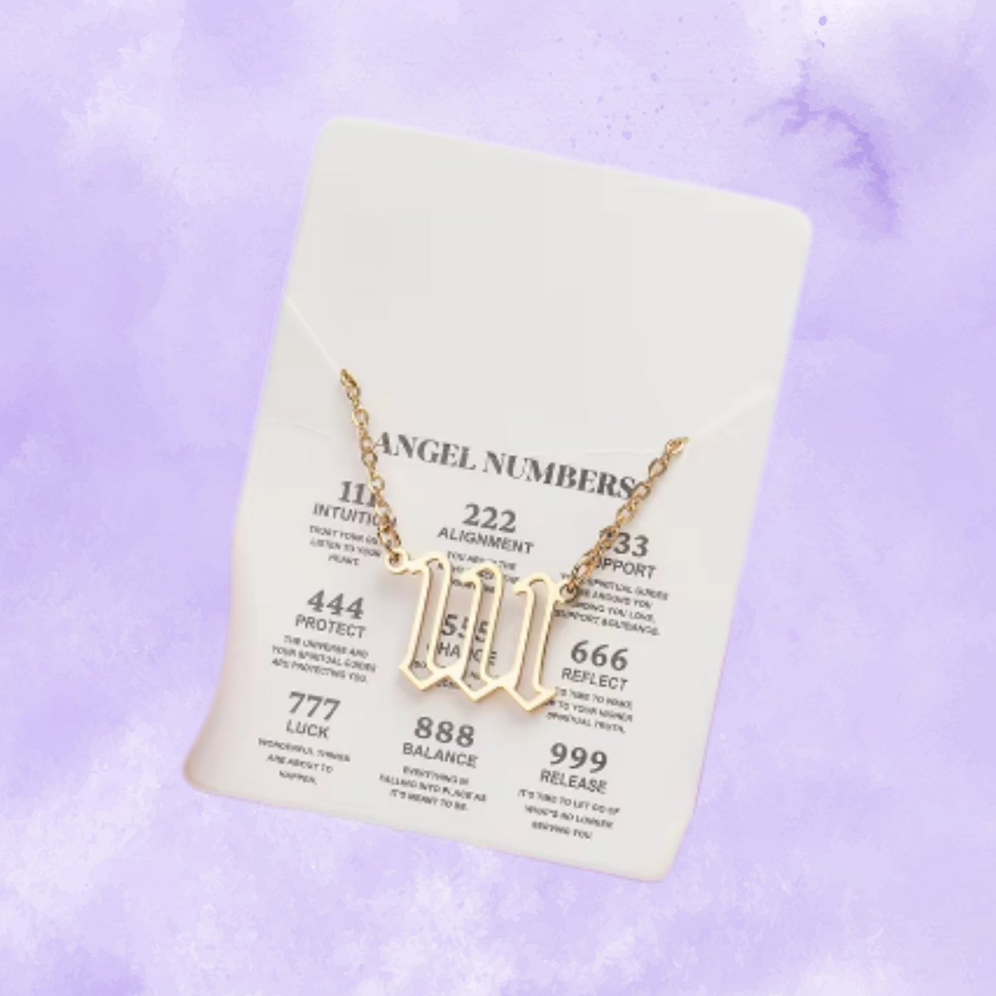 Divine Guidance: Gold Angel Number Necklaces