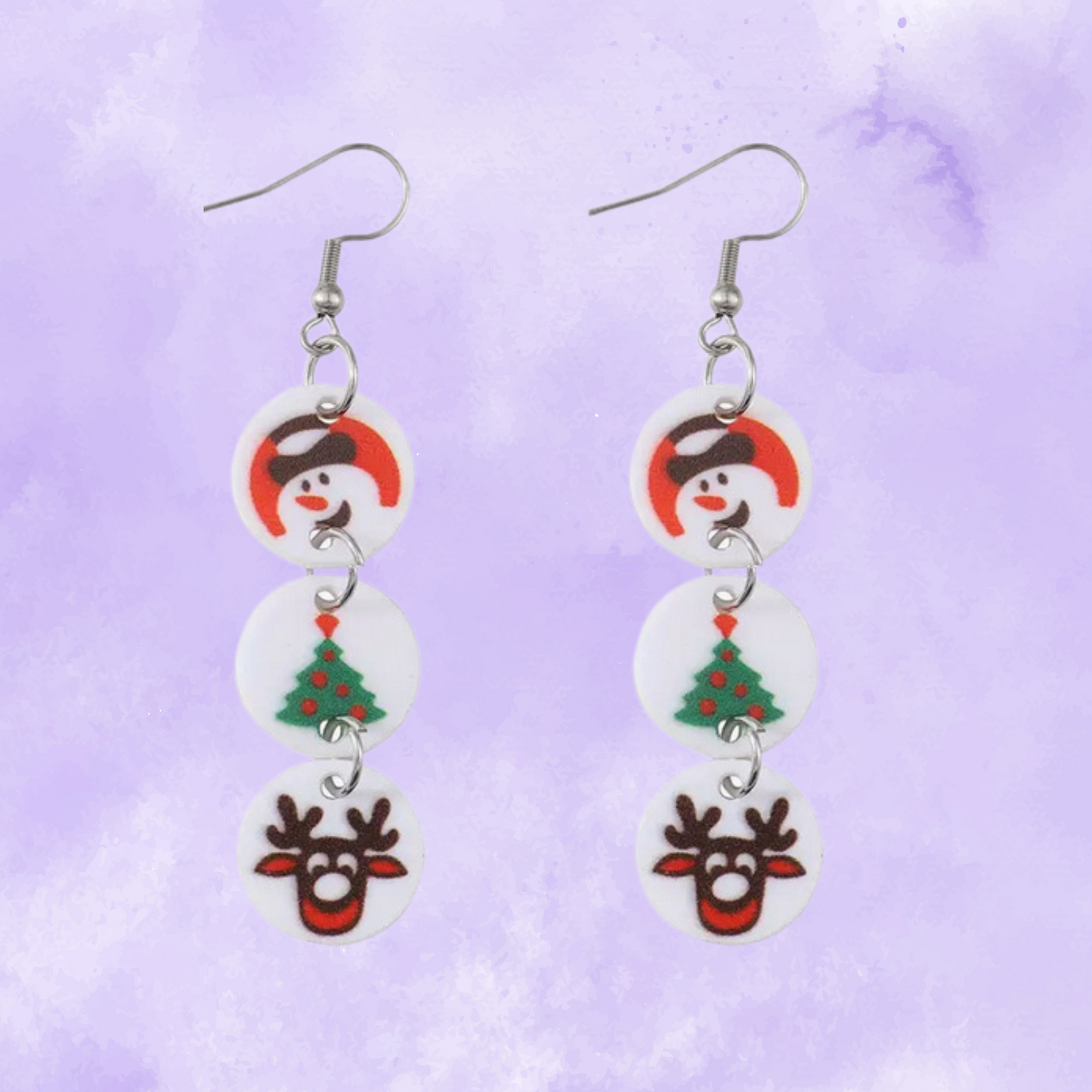 Christmas Cookie Dangle Earrings