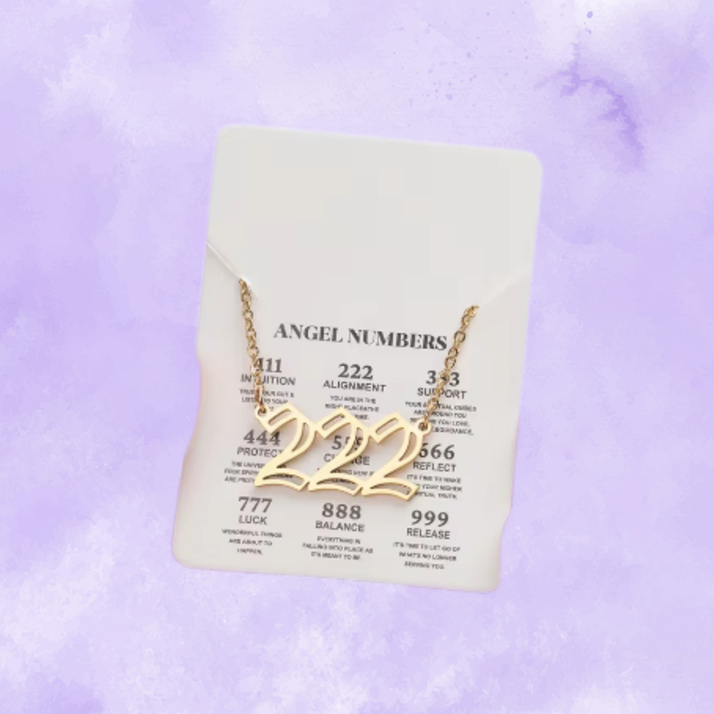 Divine Guidance: Gold Angel Number Necklaces