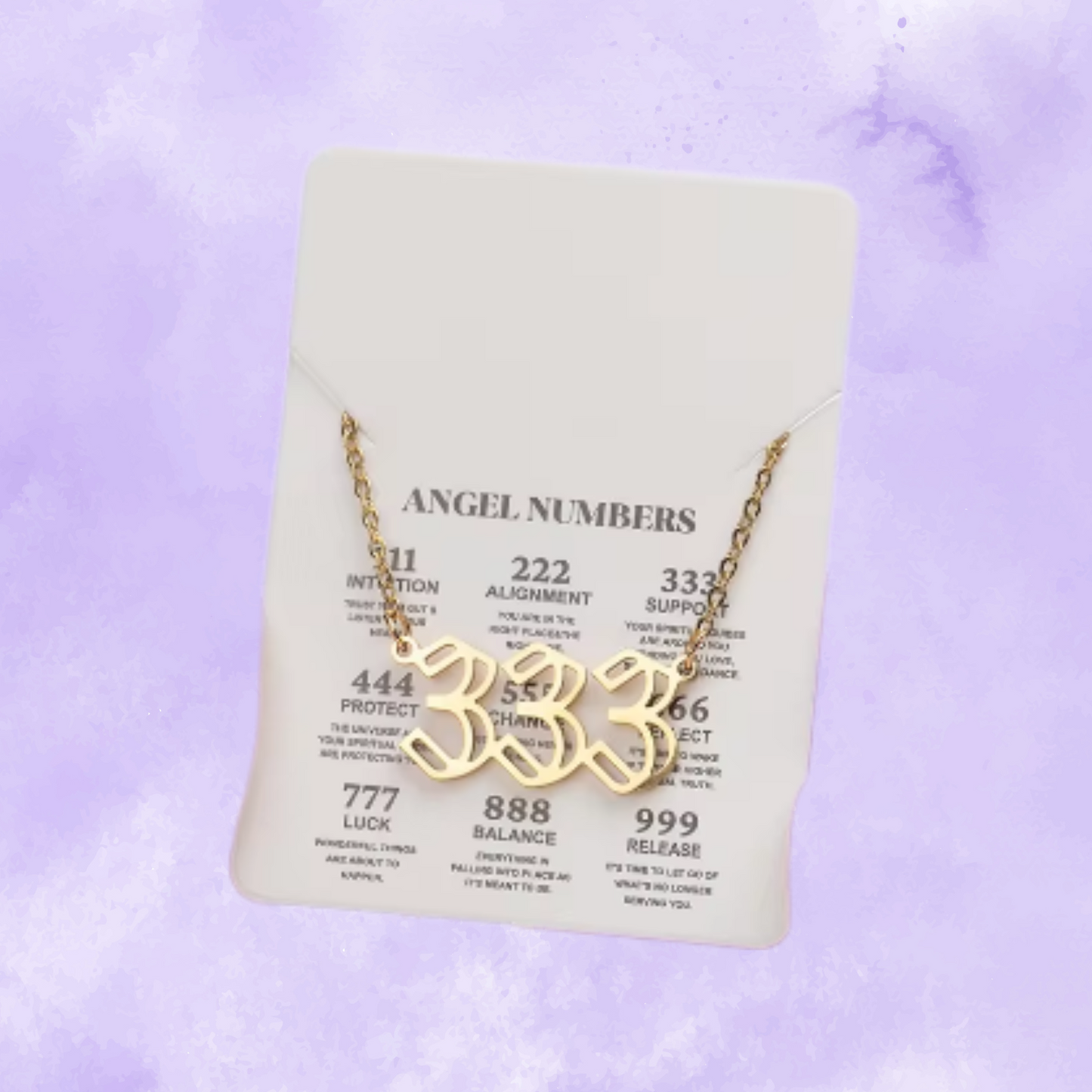 Divine Guidance: Gold Angel Number Necklaces