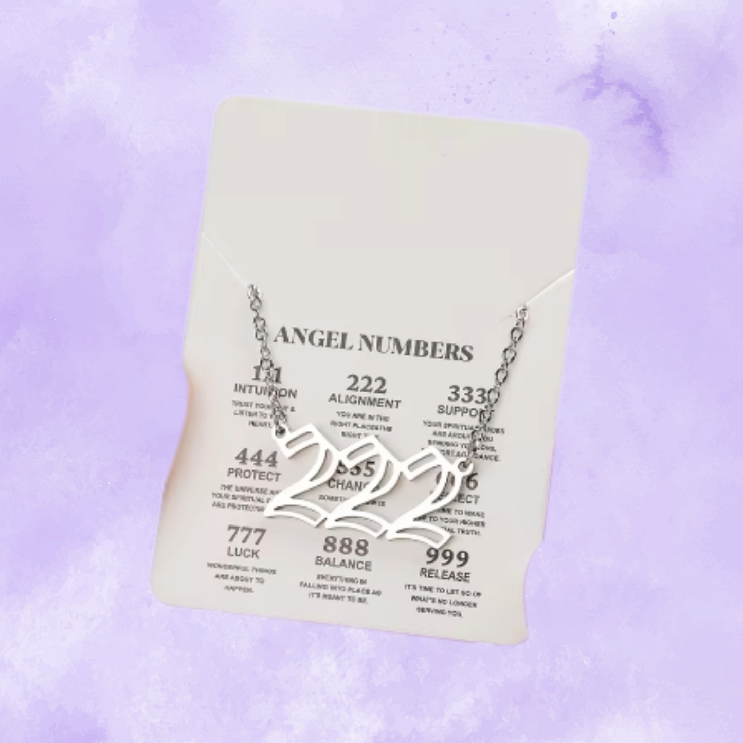 Divine Guidance: Silver Angel Number Necklaces