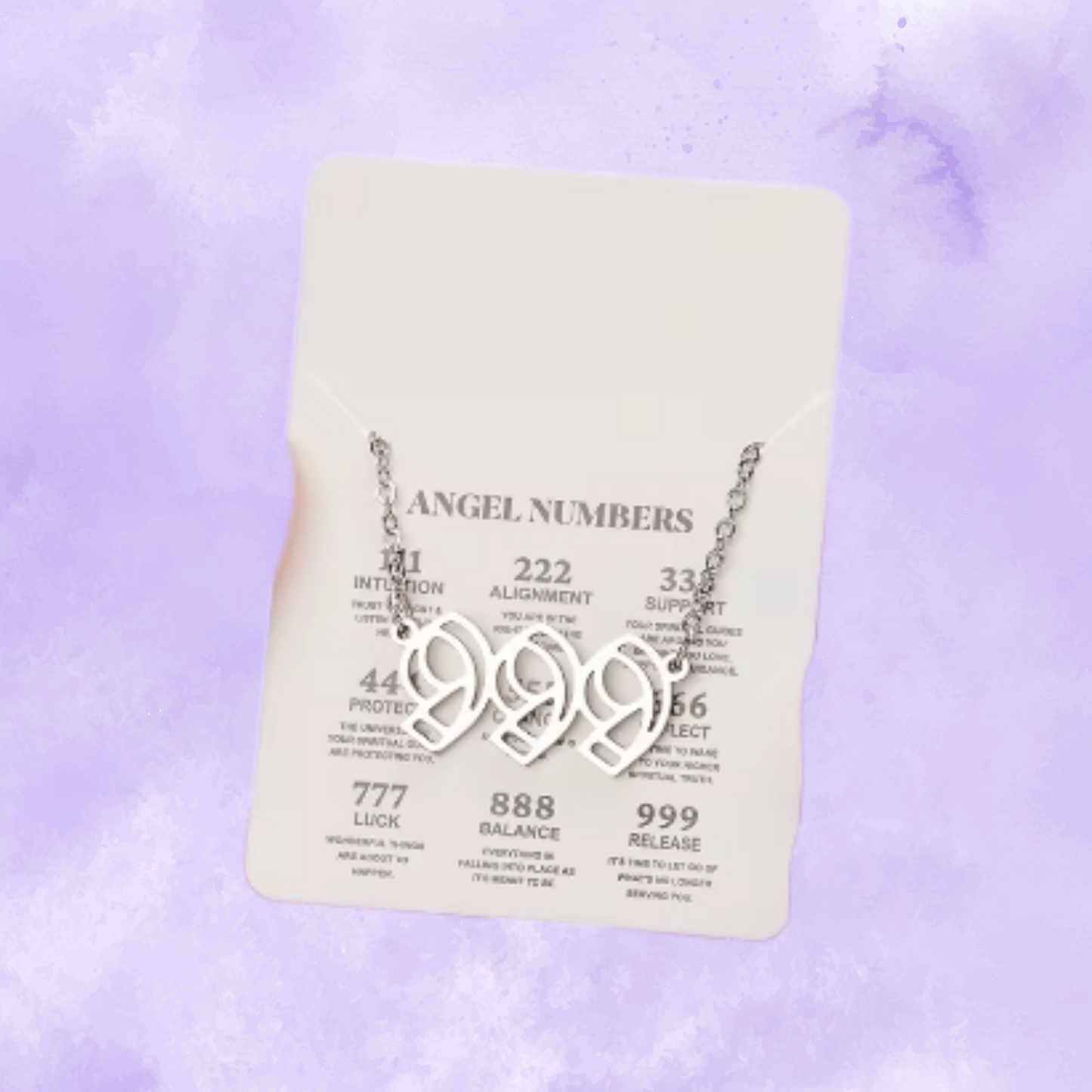 Divine Guidance: Silver Angel Number Necklaces