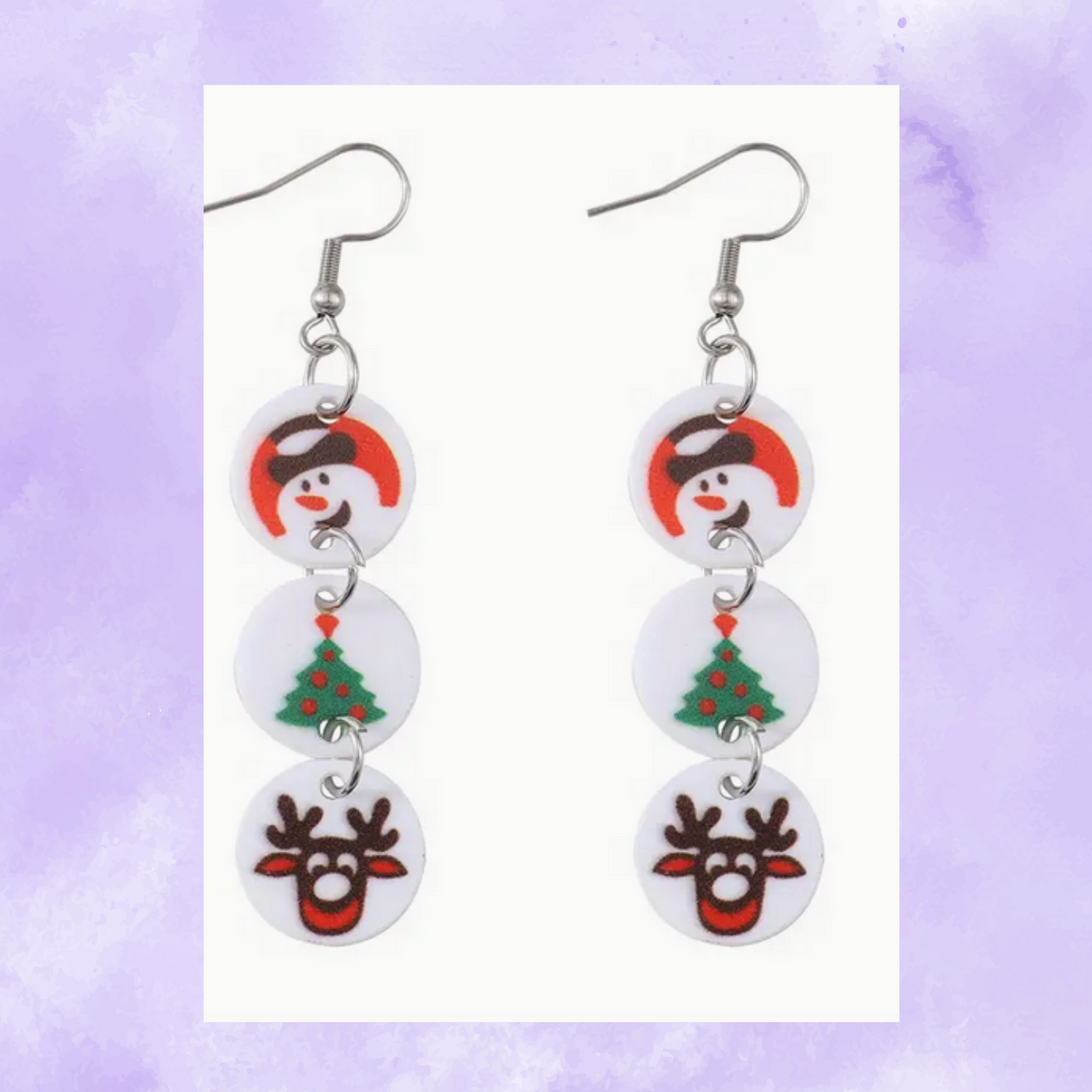 Christmas Cookie Dangle Earrings