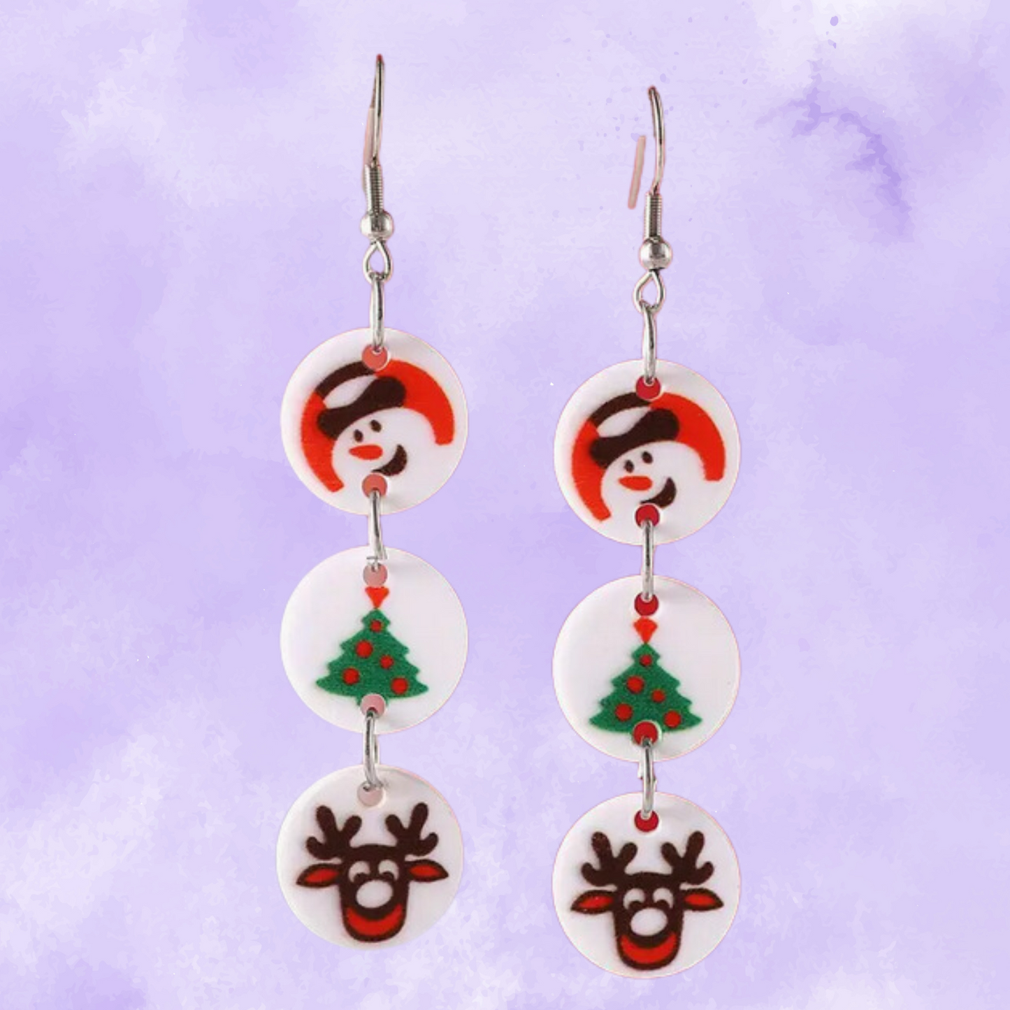 Christmas Cookie Dangle Earrings