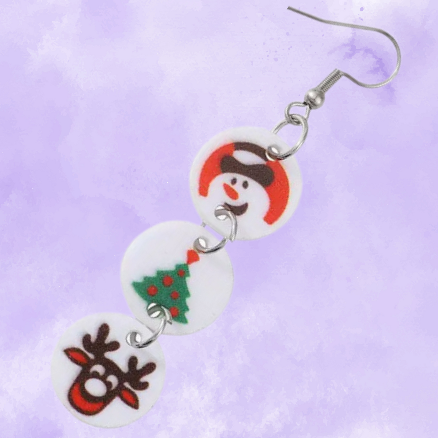 Christmas Cookie Dangle Earrings